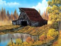 rustic barn Bob Ross freehand landscapes
